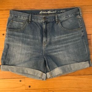 NWOT Eddie Bauer Boyfriend Jean Shorts 16T